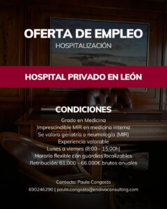 oferta de empleo hospitalización